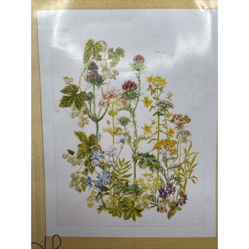 Thea Gouverneur‎ Herb Panel Cross Stitch Kit # 424A 18 Count Botanical Holland